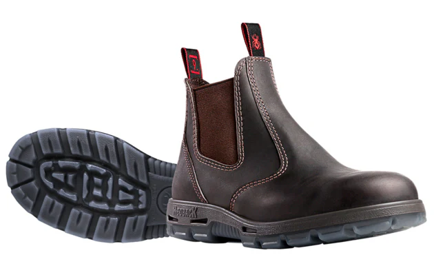Redback Mens Bobcat Elastic Sided Boots (UBOK) Claret - Image 5
