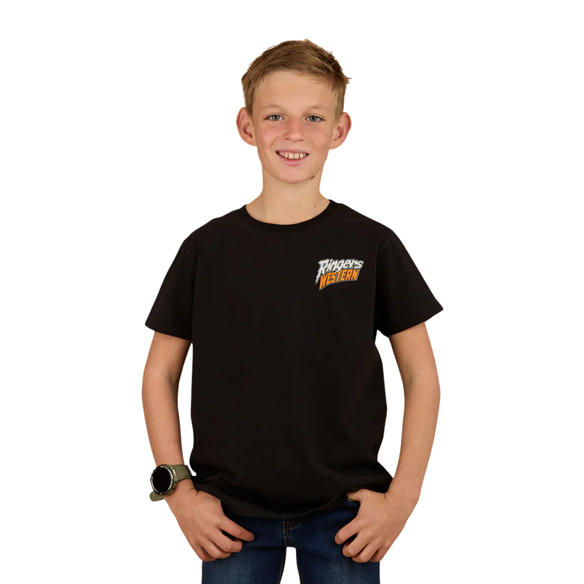 Ringers Western Boys Rip It Classic Fit S/S Tee (325010RW) Black - Image 2