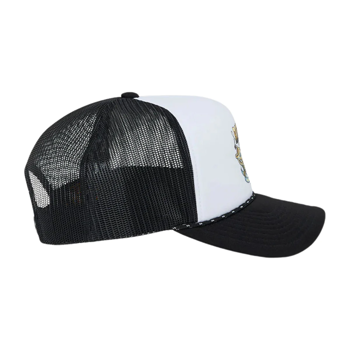 Ringers Western Bucking Barra Foam Cap (425061RW) White/Black - Image 5