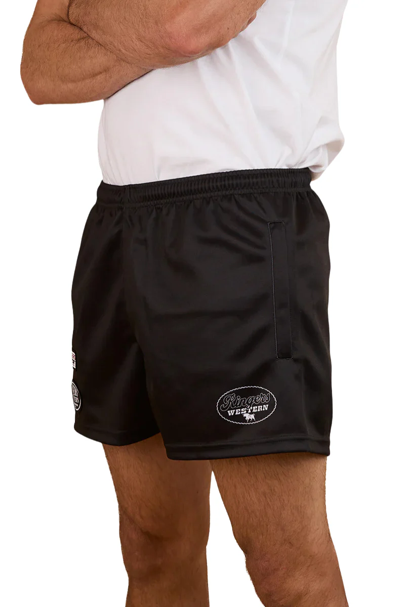 Ringers Western Buckley Footy Shorts (125006RW) Black - Image 2