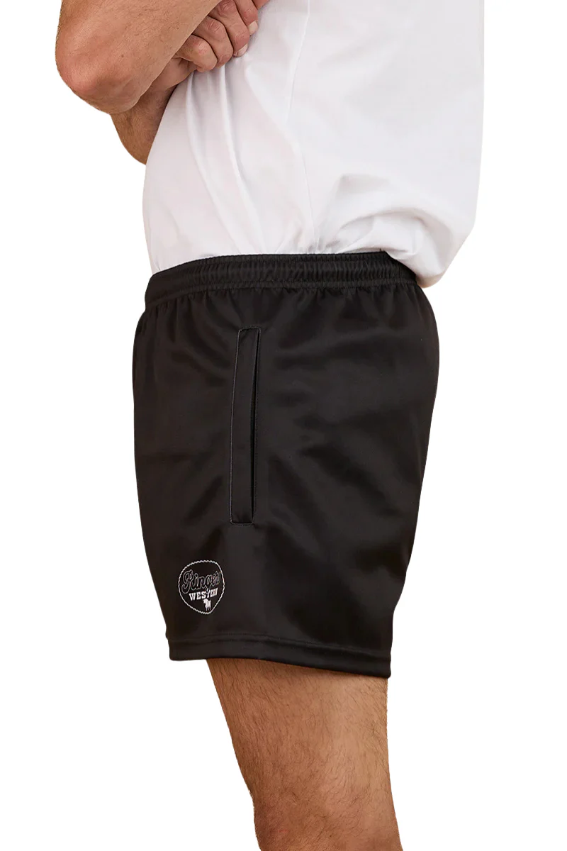 Ringers Western Buckley Footy Shorts (125006RW) Black - Image 3