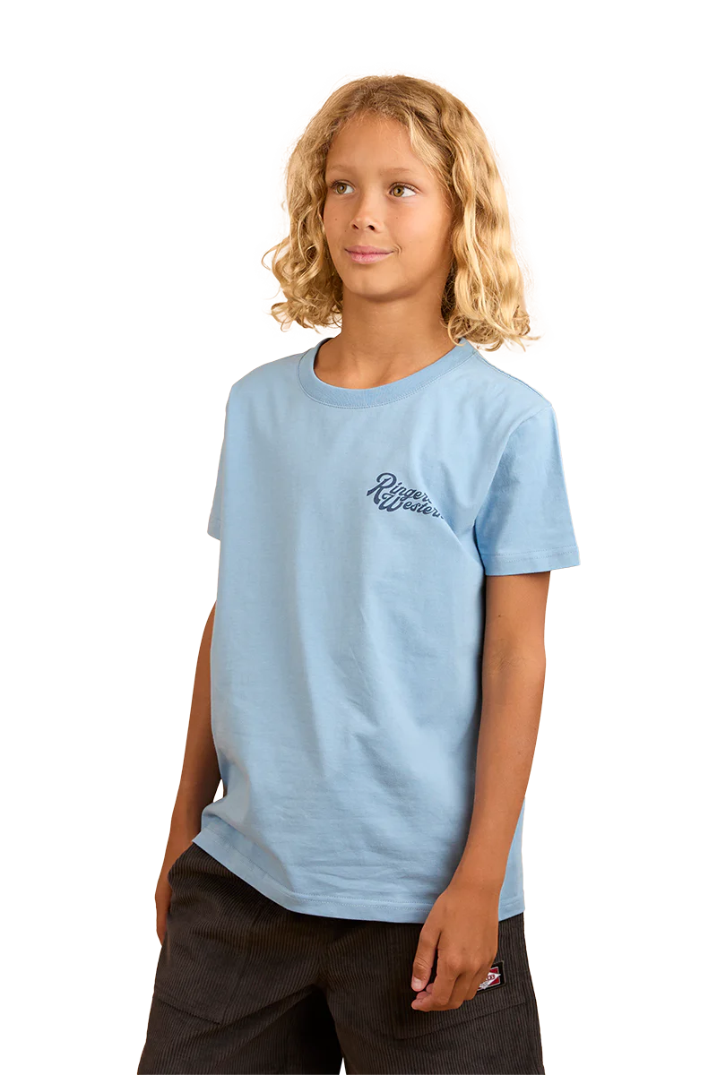 Ringers Western Childrens Boot Scootin Kids Classic Fit S/S Tee (324016RW) Dusk - Image 2
