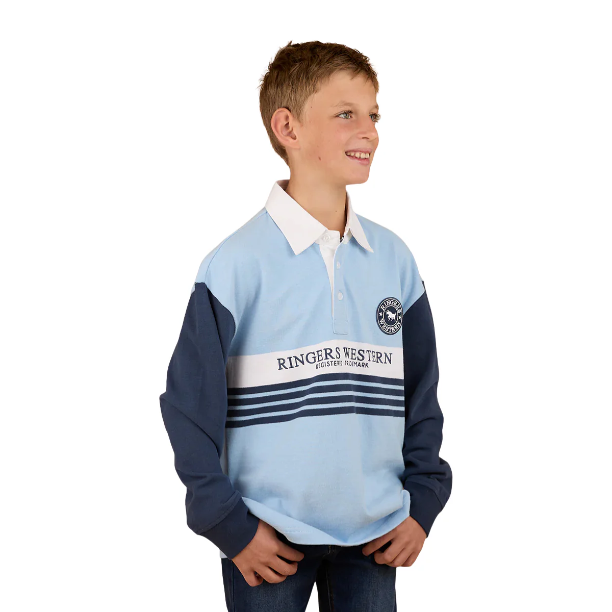 Ringers Western Childrens Footy Roo Rugby (325027RW) Blue - Image 3