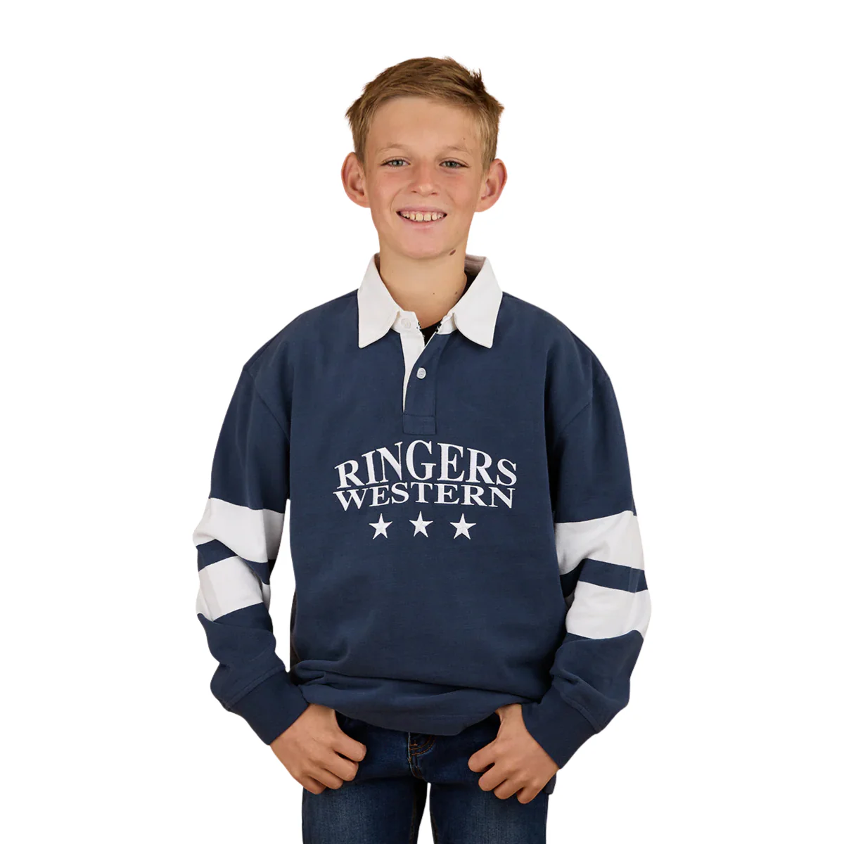 Ringers Western Childrens Ringers Mascot Rugby (325028RW) White/Navy