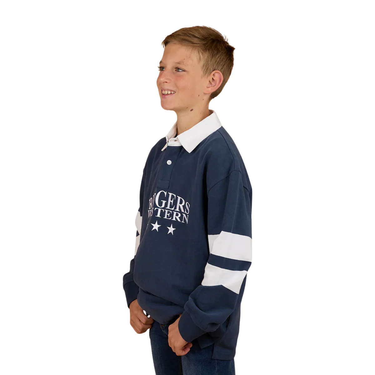 Ringers Western Childrens Ringers Mascot Rugby (325028RW) White/Navy - Image 2