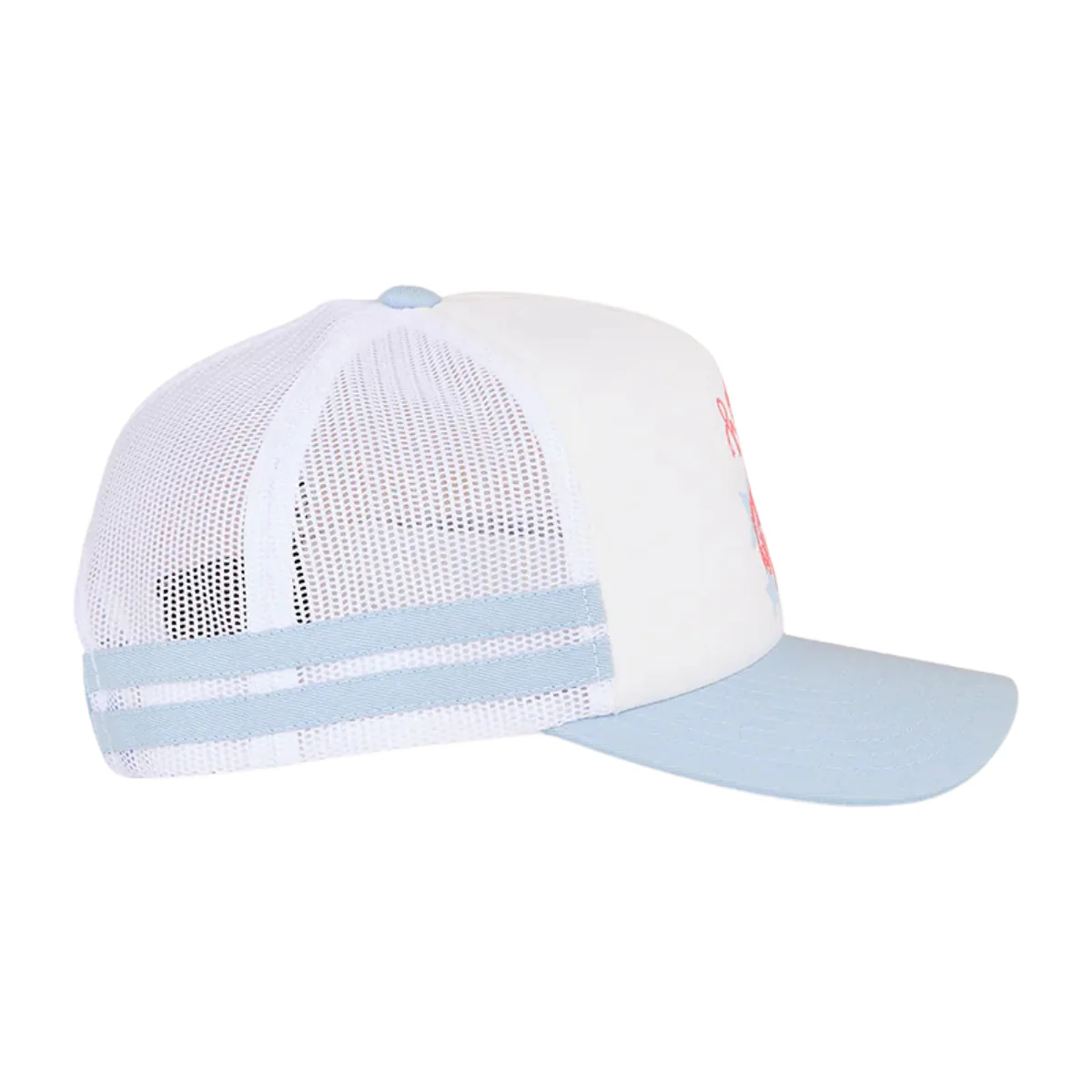 Ringers Western Childrens Stardust Foam Trucker Cap (425059RW) White/Light Blue - Image 3