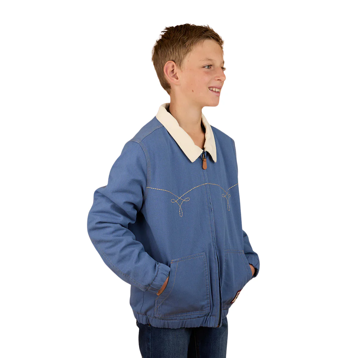 Ringers Western Childrens Westbury Western Jacket (325013RW) Yale Blue - Image 3