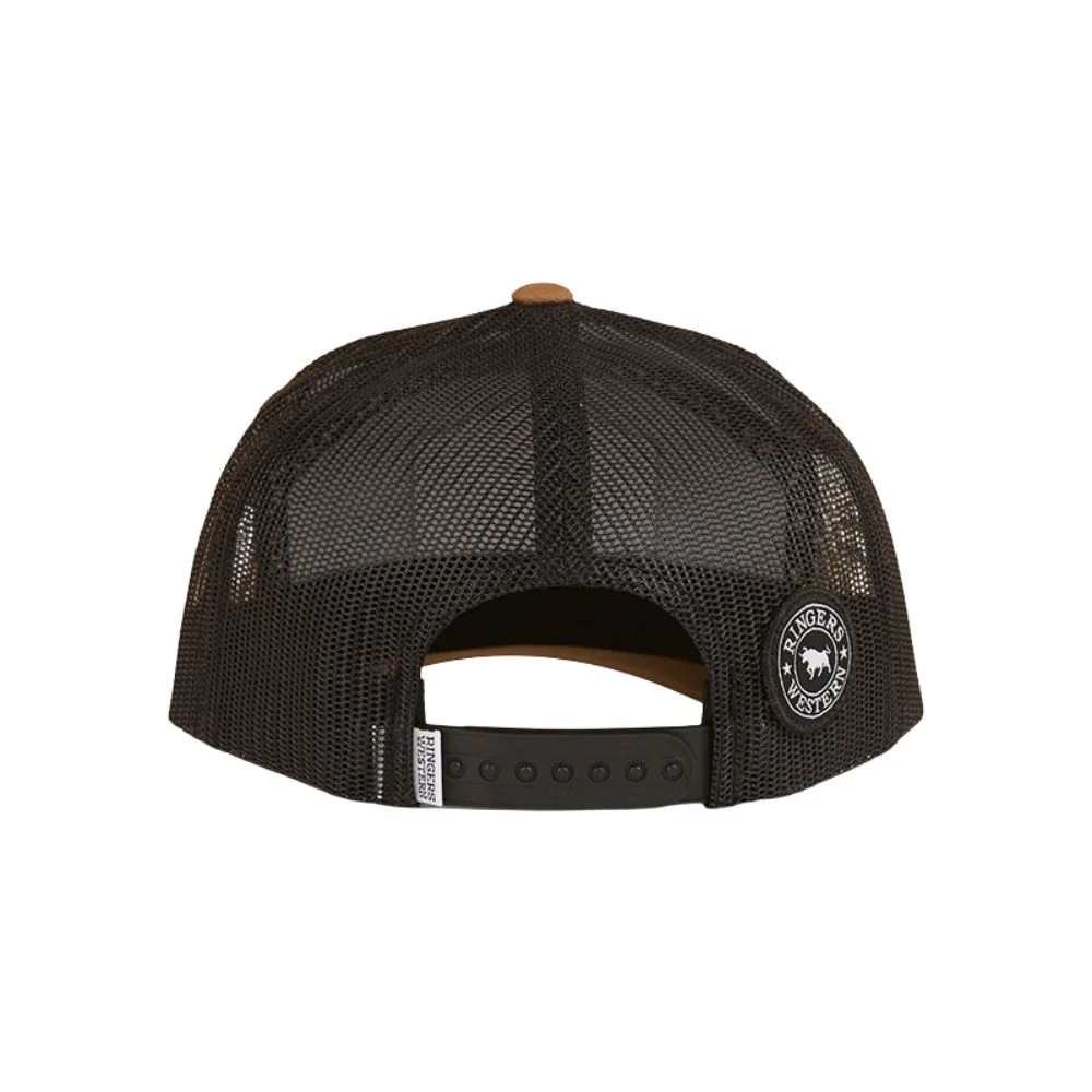 Ringers Western Country Club 7 Panel Cap (424037RW) Black/Camo OSFM - Image 3