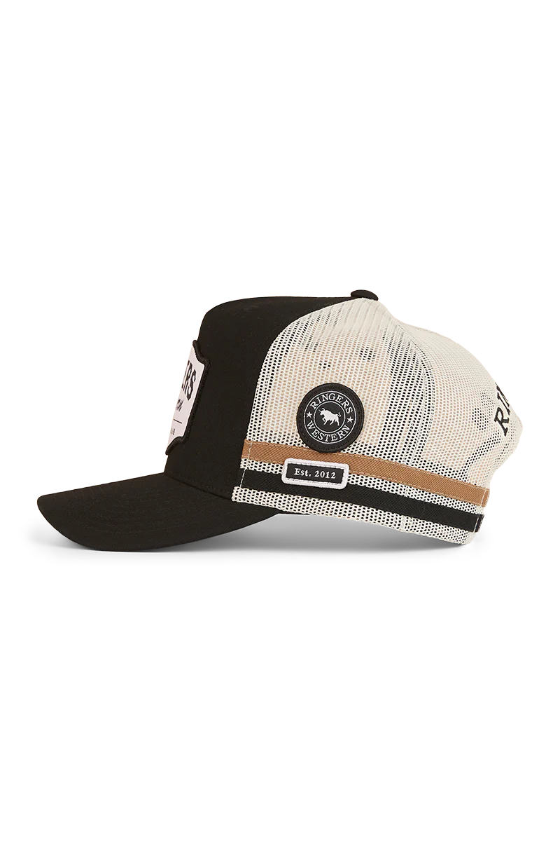 Ringers Western Country Club Deep Fit Trucker Cap (424030RW) Black OSFM - Image 2