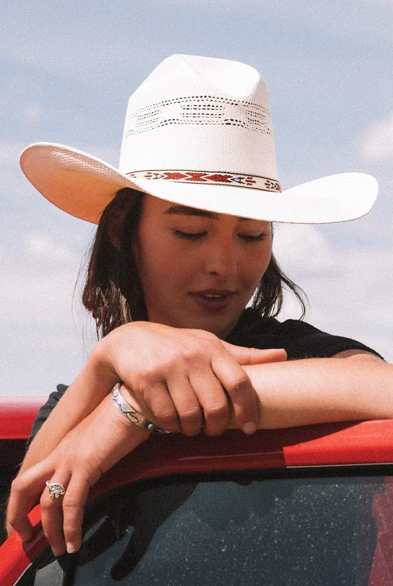 Ringers Western Indiana Paper Straw Hat (722069RW) White - Image 6