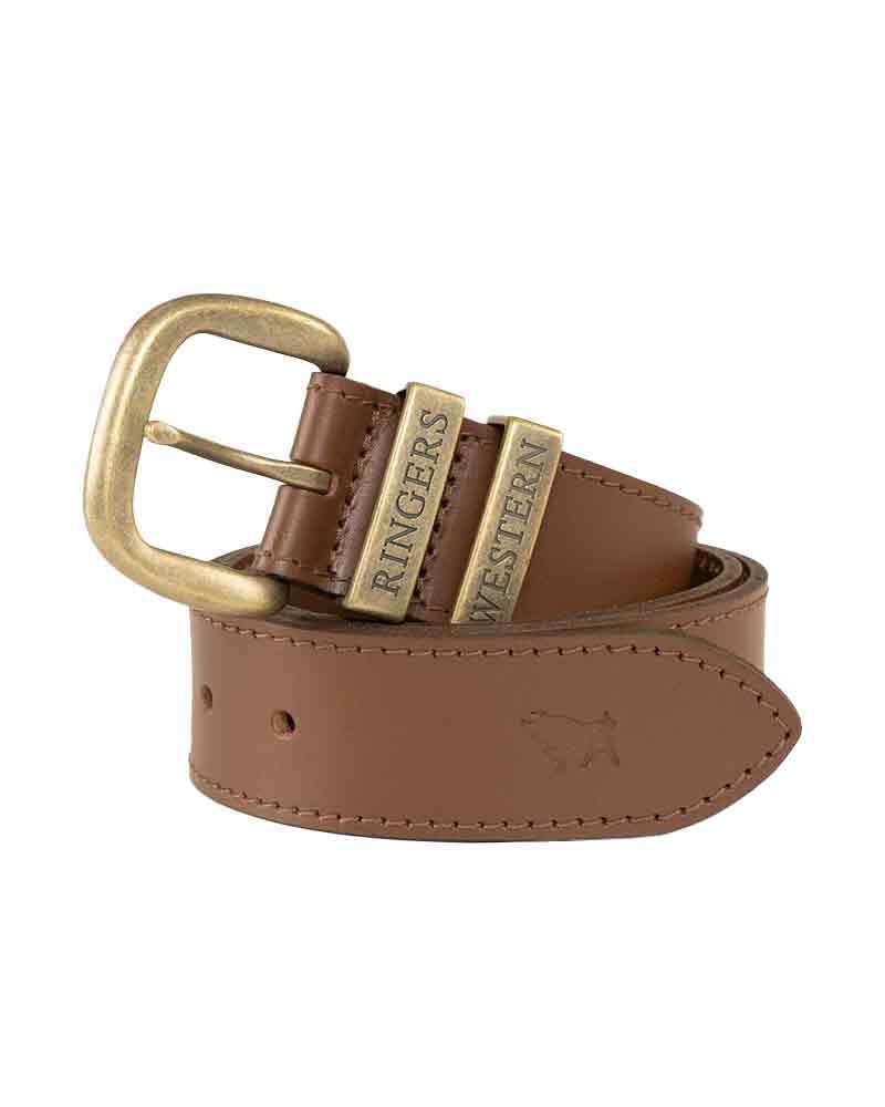 Ringers Western James Belt (419222065) Tawny Brown/Gold