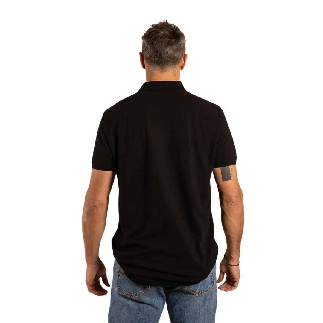 Ringers Western Mens Essential Polo (122011RW) Black - Image 2
