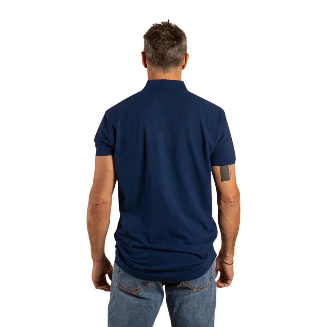 Ringers Western Mens Essential Polo (122011RW) Navy - Image 2