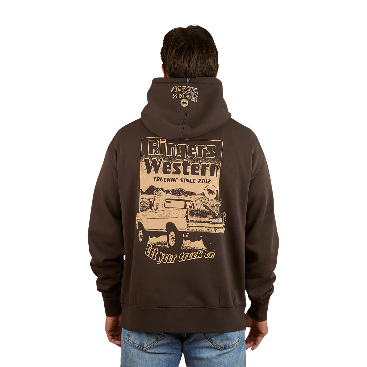 Ringers Western Mens Get Your Truck On Pullover Hoodie (125014RW) Charcoal
