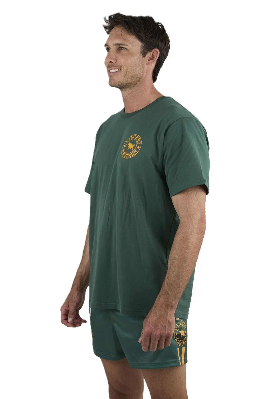 Ringers Western Mens Good Bloke Loose Fit S/S Tee (125072RW) Pine - Image 2