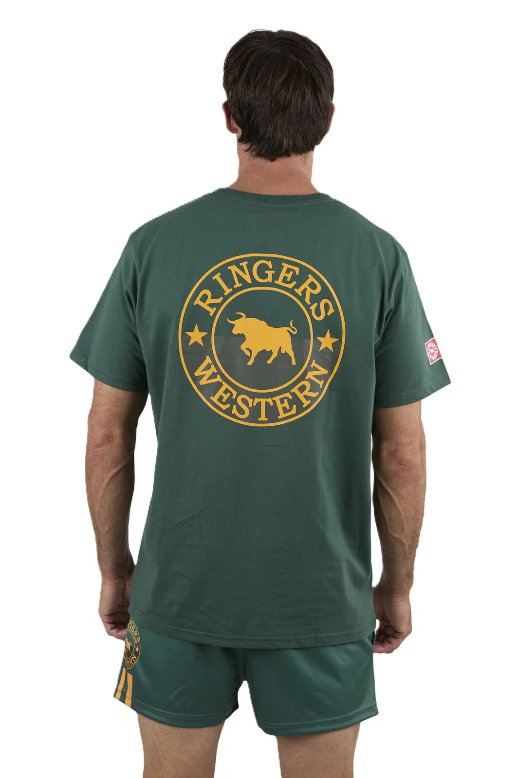 Ringers Western Mens Good Bloke Loose Fit S/S Tee (125072RW) Pine - Image 3