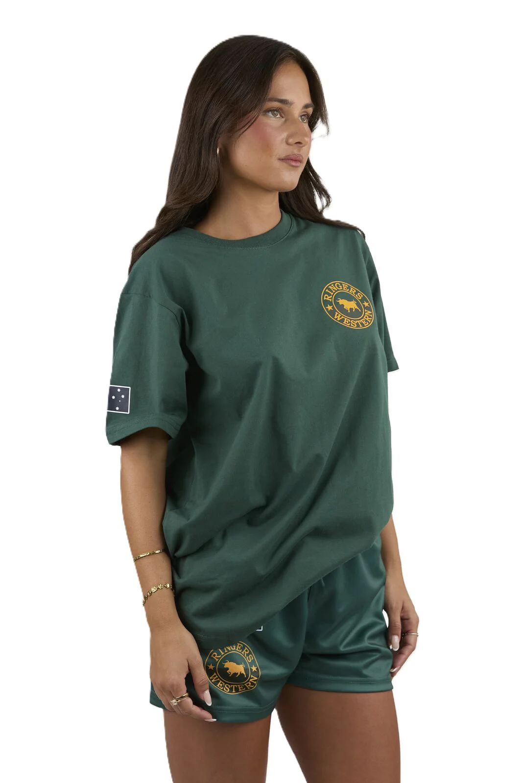 Ringers Western Mens Good Bloke Loose Fit S/S Tee (125072RW) Pine - Image 6