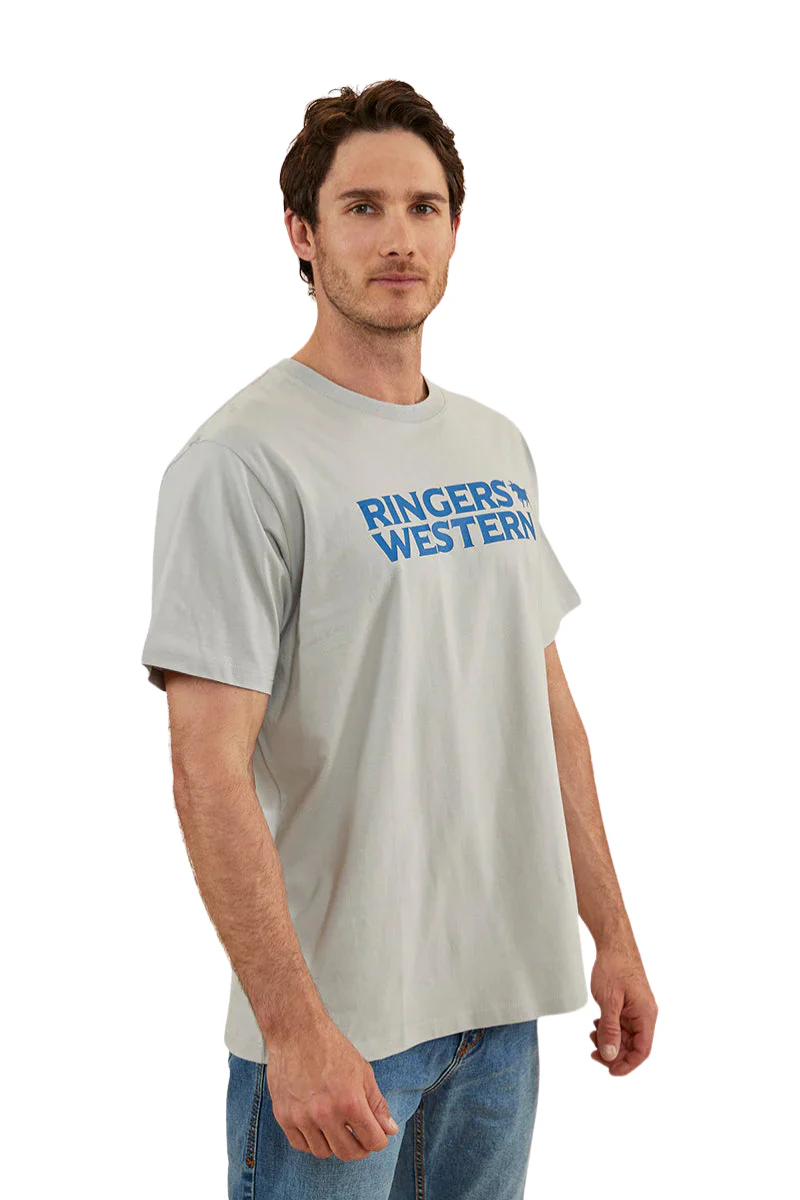 Ringers Western Mens Hastings Loose Fit S/S Tee (122110RW) Grey [SD] - Image 2