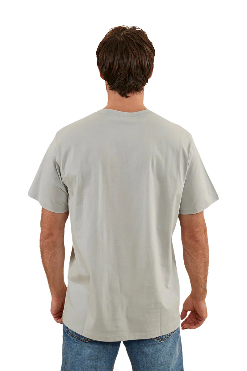 Ringers Western Mens Hastings Loose Fit S/S Tee (122110RW) Grey [SD] - Image 4