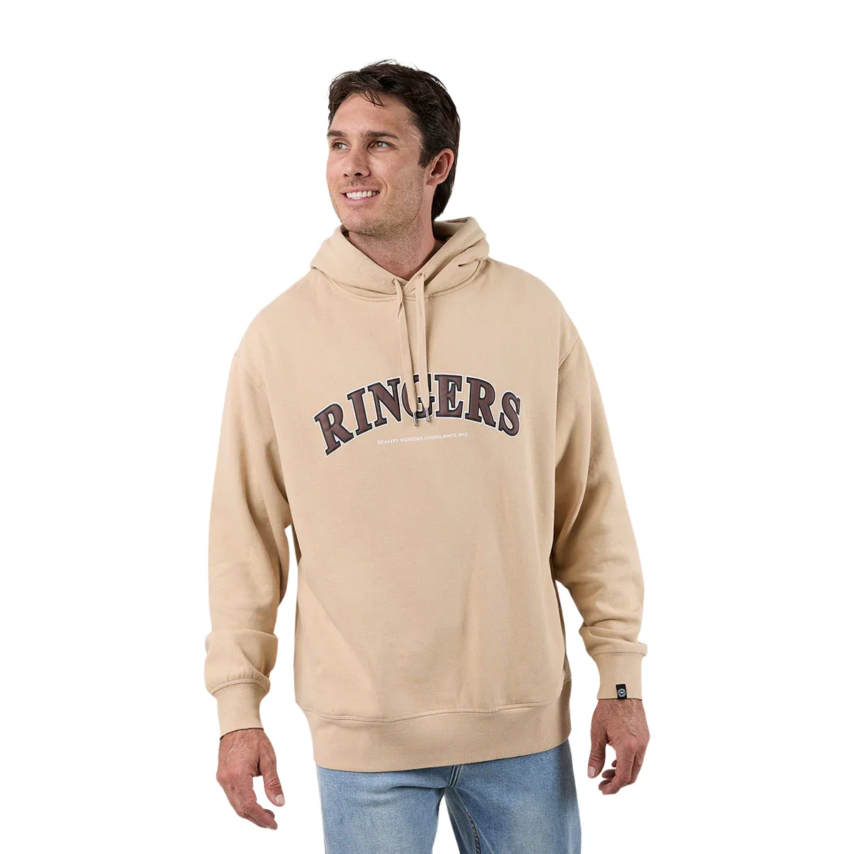 Ringers Western Mens Princeton Hoodie (123059RW) Dark Sand/Chocolate