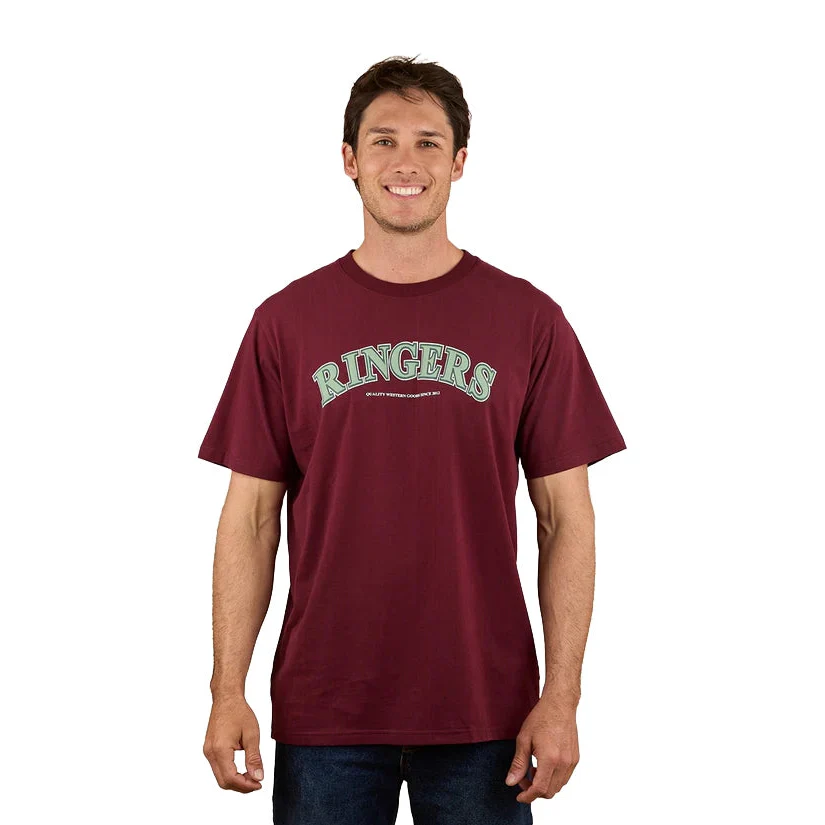 Ringers Western Mens Princeton Loose Fit S/S Tee (123109RW) Cabernet