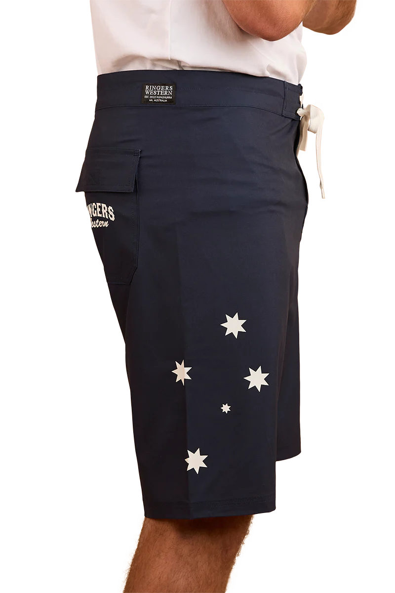 Ringers Western Mens Southern Cross Swim Shorts (124085RW) Navy/White - Image 4