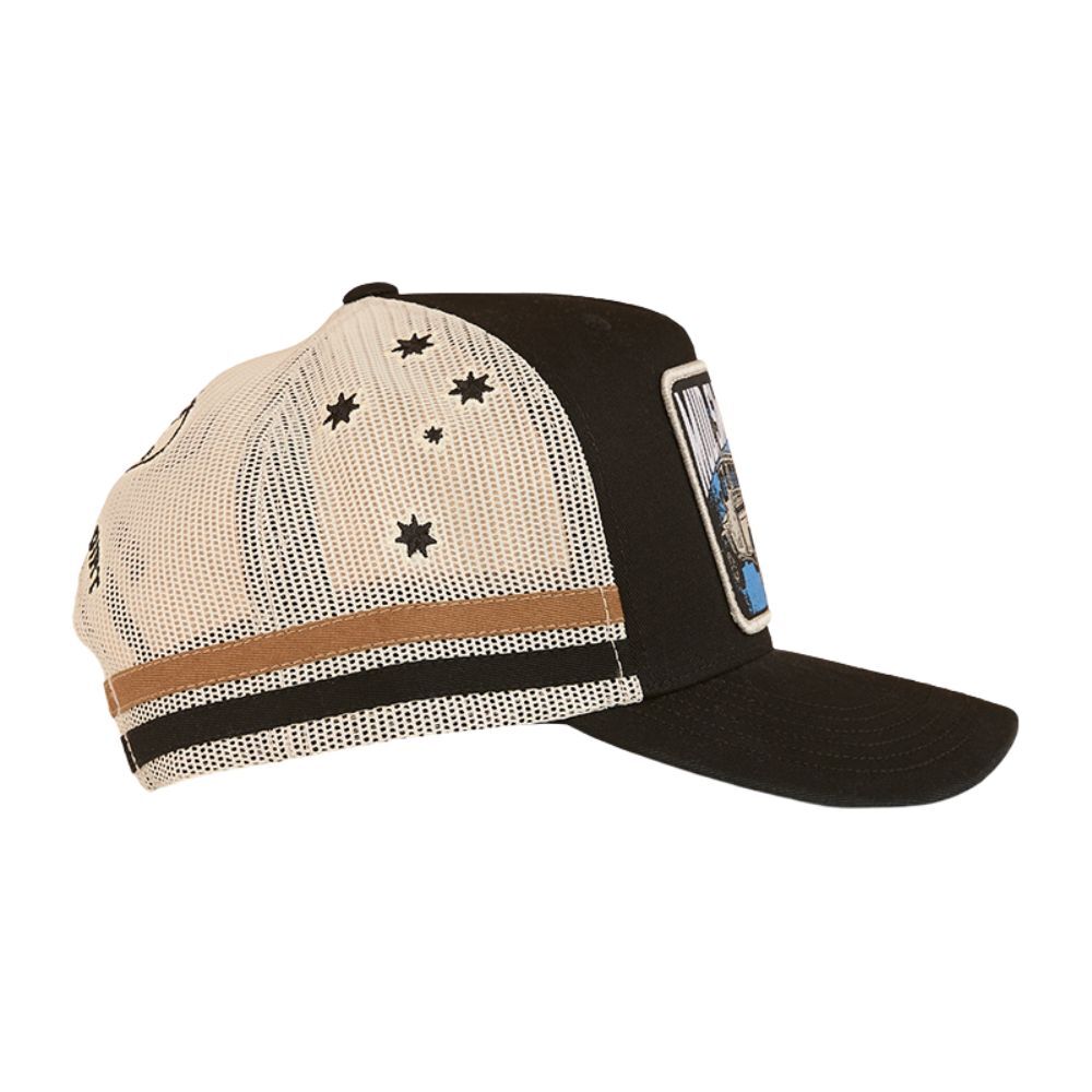 Ringers Western Mud Sweat Beers Deep Fit Trucker Cap (424032RW) Black OSFM - Image 4