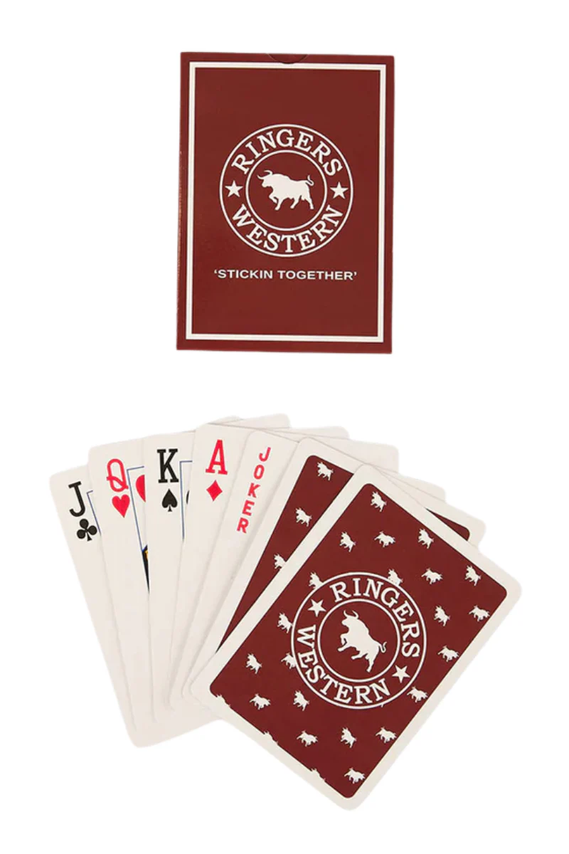 Ringers Western Saloon Deck Playing Cards (625004RW) Burgundy - Image 2