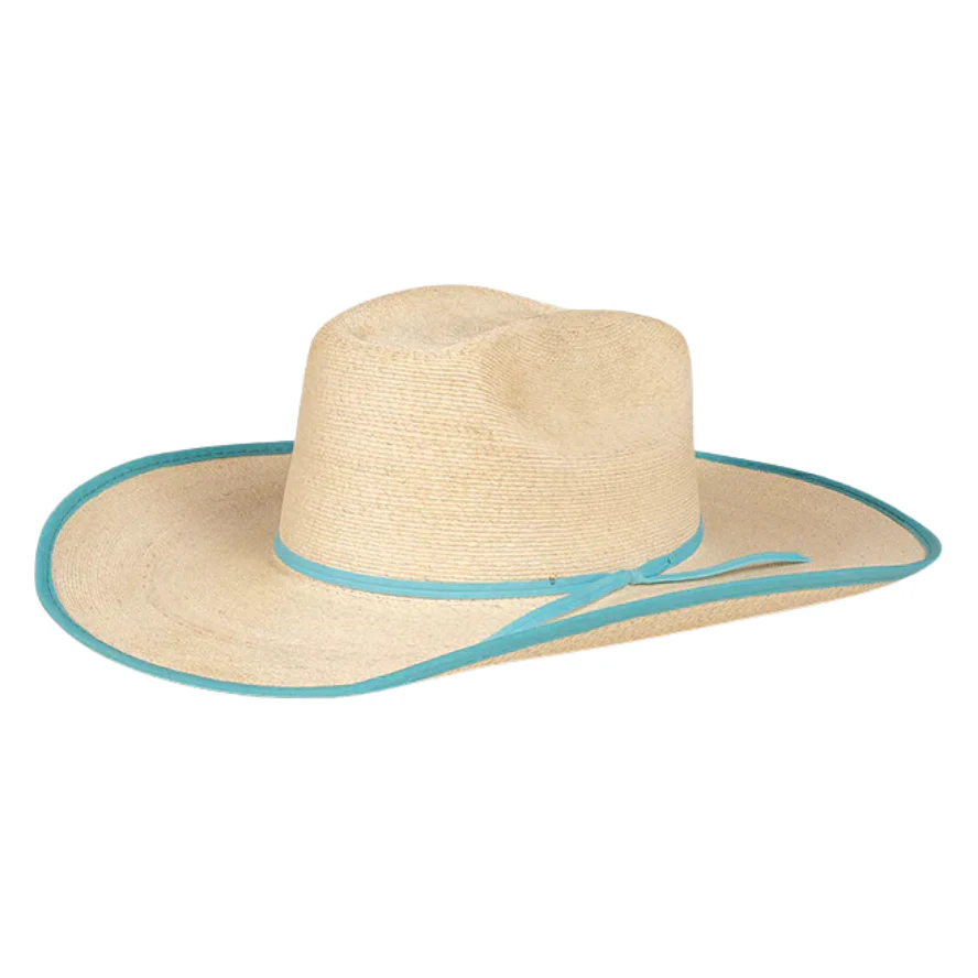 Ringers Western Sterling Western Straw Hat (721072RW) Natural/Aqua