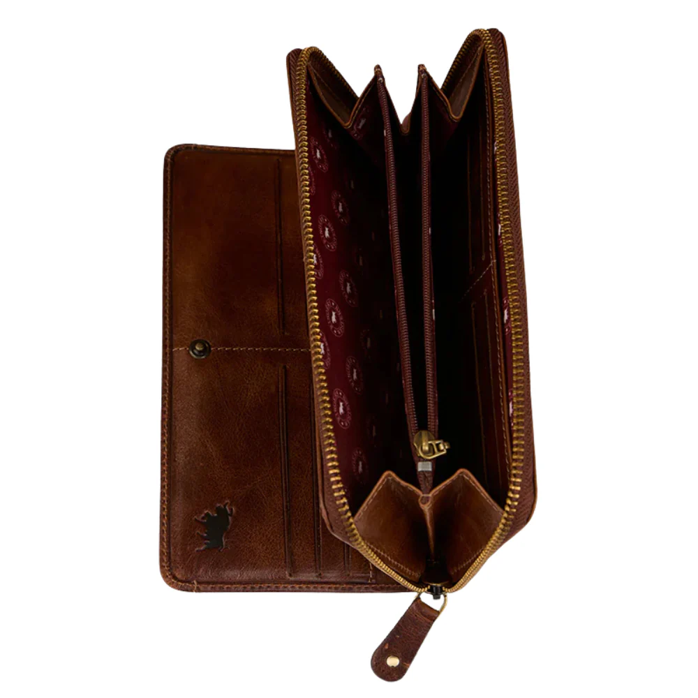 Ringers Western Toro Dama Zip Purse (425031RW) Cognac - Image 5