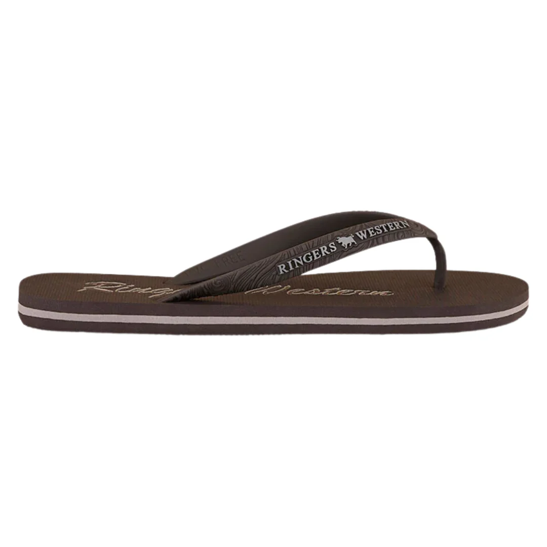 Ringers Western Unisex Combi Thongs (125086RW) Black/Grey - Image 3
