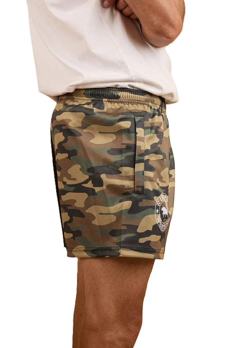 Ringers Western Unisex Footy Shorts (124013RW) Black/Camo - Image 7