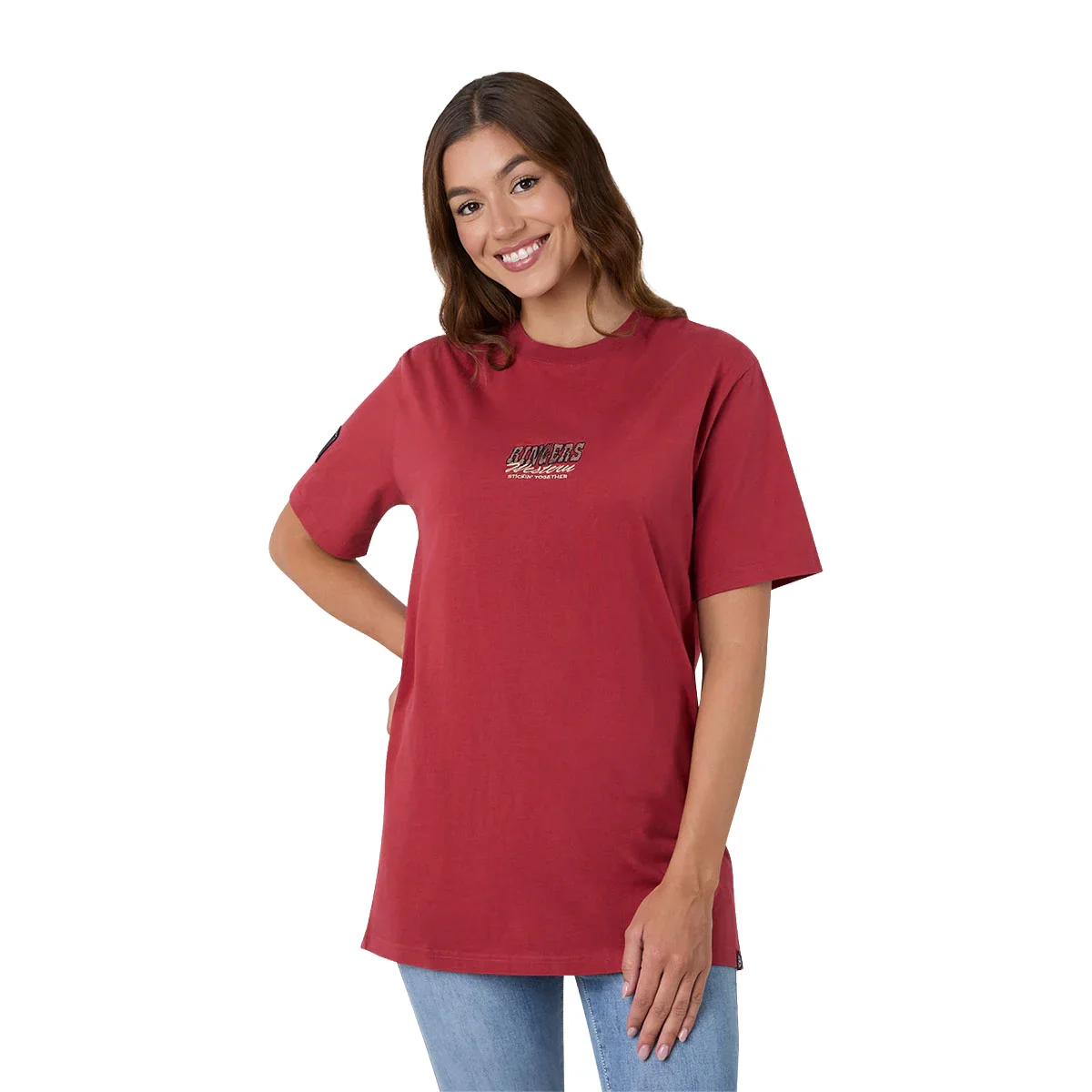 Ringers Western Unisex Garbala Classic Fit S/S Tee (425084RW) Brick Red - Image 4
