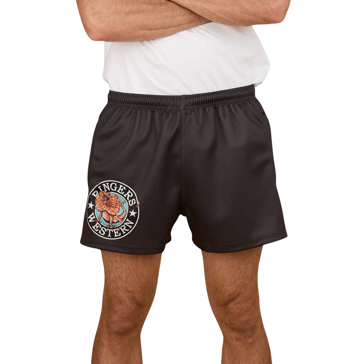 Ringers Western Unisex Outta Towner Footy Shorts (125024RW) Charcoal