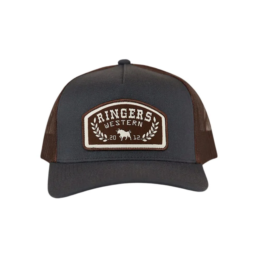 Ringers Western Wheatbelt Wool Trucker Cap (721009RW) Charcoal - Image 2
