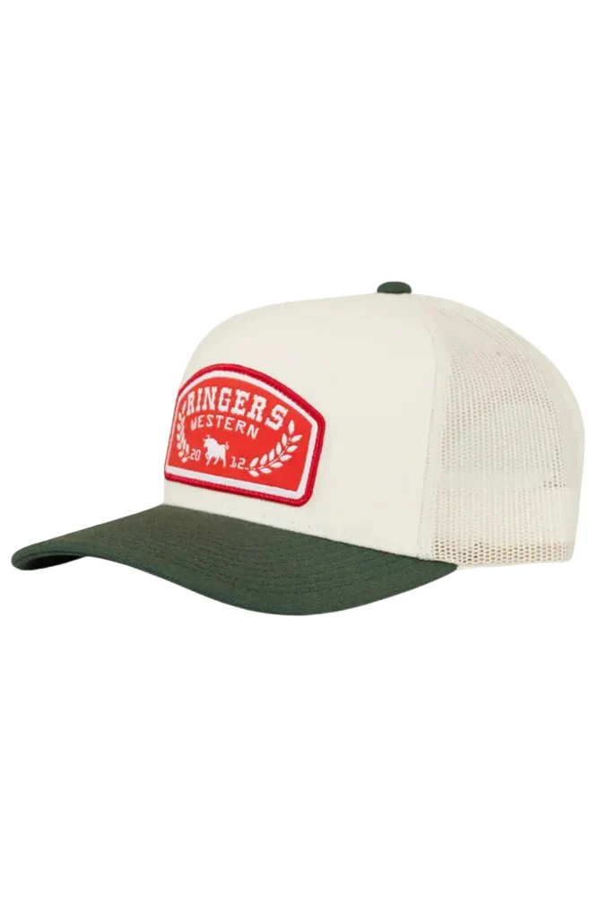 Ringers Western Wheatbelt Wool Trucker Cap (721009RW) Off White/Pine