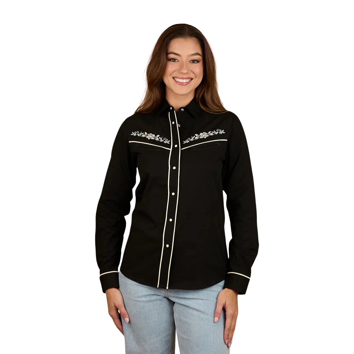 Ringers Western Womens Aisling L/S Western Shirt (225064RW) Black - Image 6