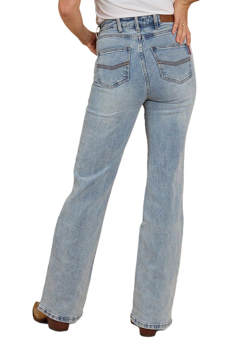Ringers Western Womens Betsy High Rise Bootleg Jeans (223053RW) Light Blue - Image 5