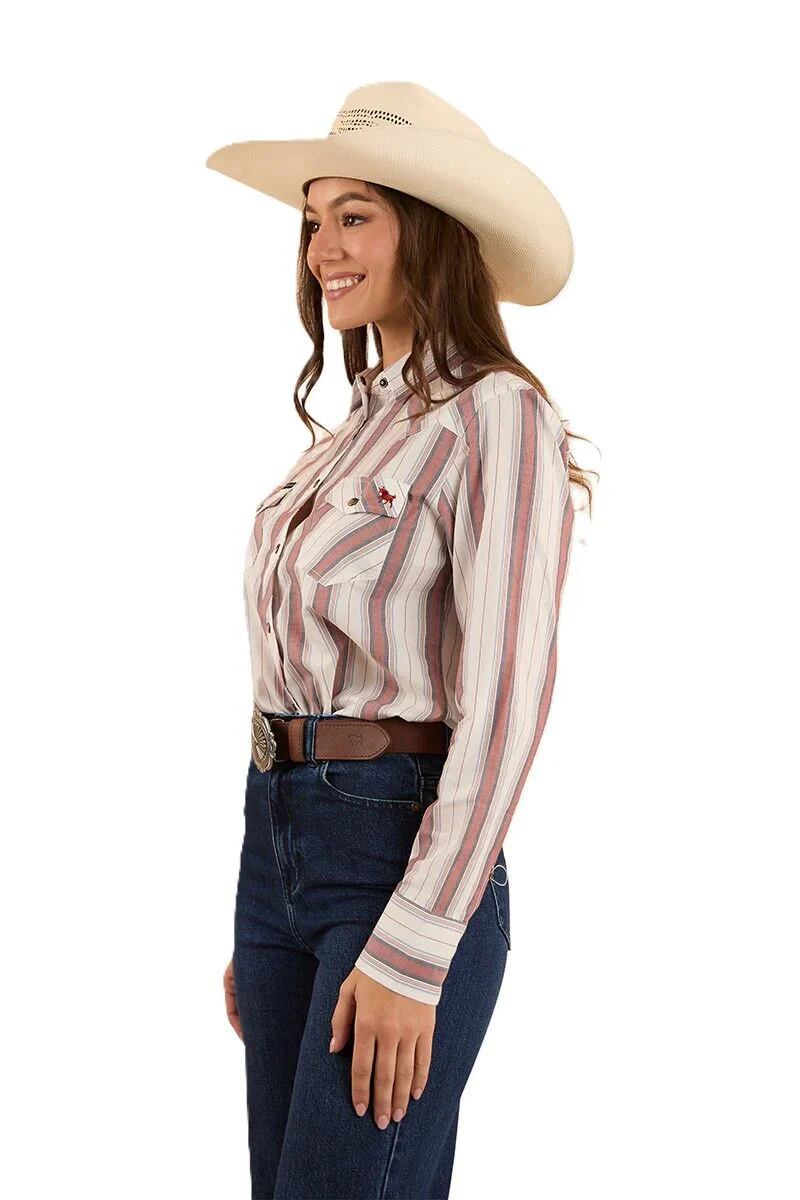 Ringers Western Womens Bubba L/S Western Shirt (223113RW) Burnt Red [SD] - Image 4