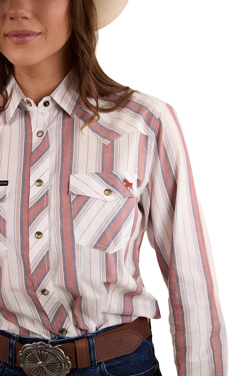 Ringers Western Womens Bubba L/S Western Shirt (223113RW) Burnt Red [SD] - Image 7