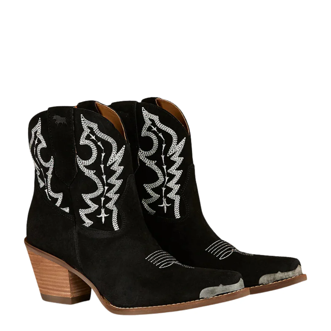 Ringers Western Womens Catalina Western Boots (725005RW) Black Suede