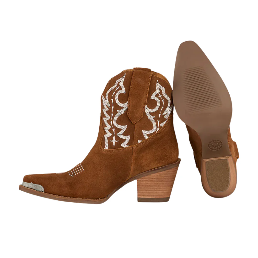 Ringers Western Womens Catalina Western Boots (725005RW) Tan Suede - Image 6