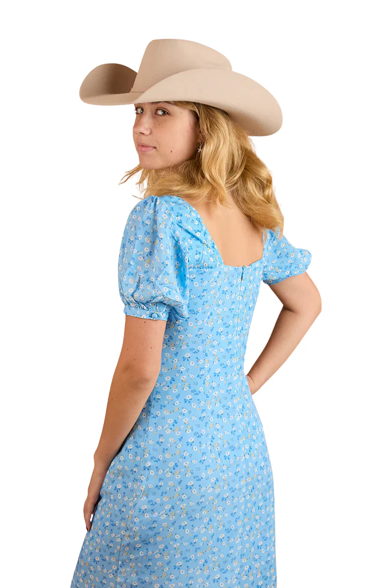 Ringers Western Womens Evelyn Midi Dress (223064RW) Blue [SD] - Image 2