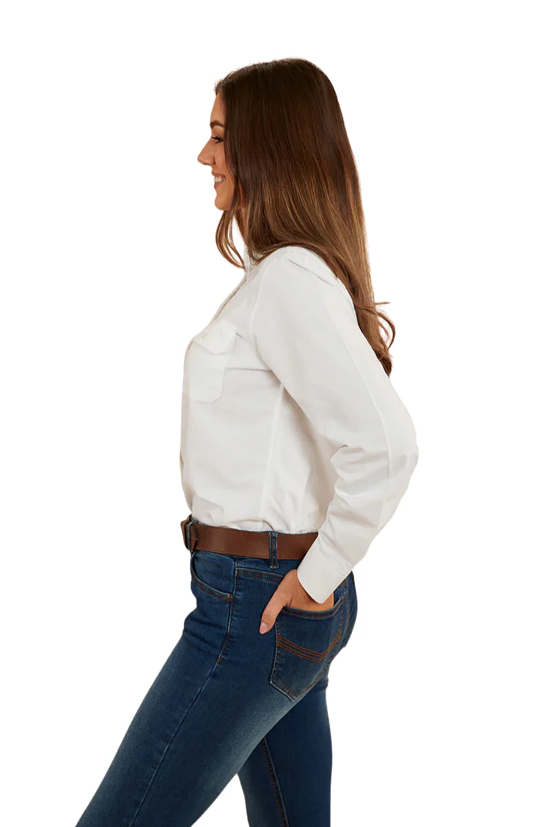 Ringers Western Womens Hope L/S Dress Shirt (223019RW) White [SD] - Image 2