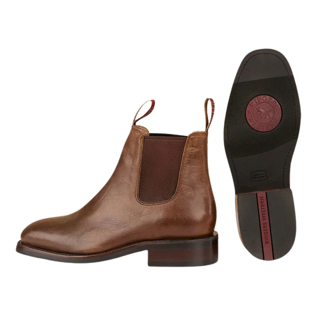 Ringers Western Womens Kununurra Dress Boots (225089RW) Burnt Brown - Image 2