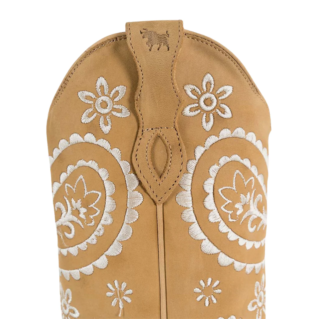 Ringers Western Womens Olivia Cuban Heel Western Boots (519250116) Bone - Image 3