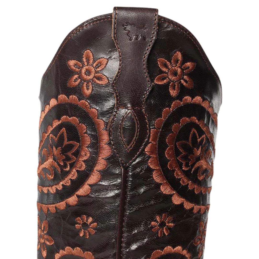 Ringers Western Womens Olivia Cuban Heel Western Boots (519250116) Coffee - Image 6