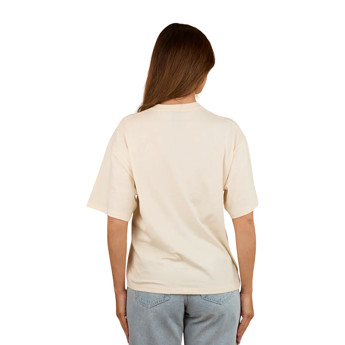 Ringers Western Womens Saddle Up Oversized S/S Tee (225057RW) Off White - Image 2