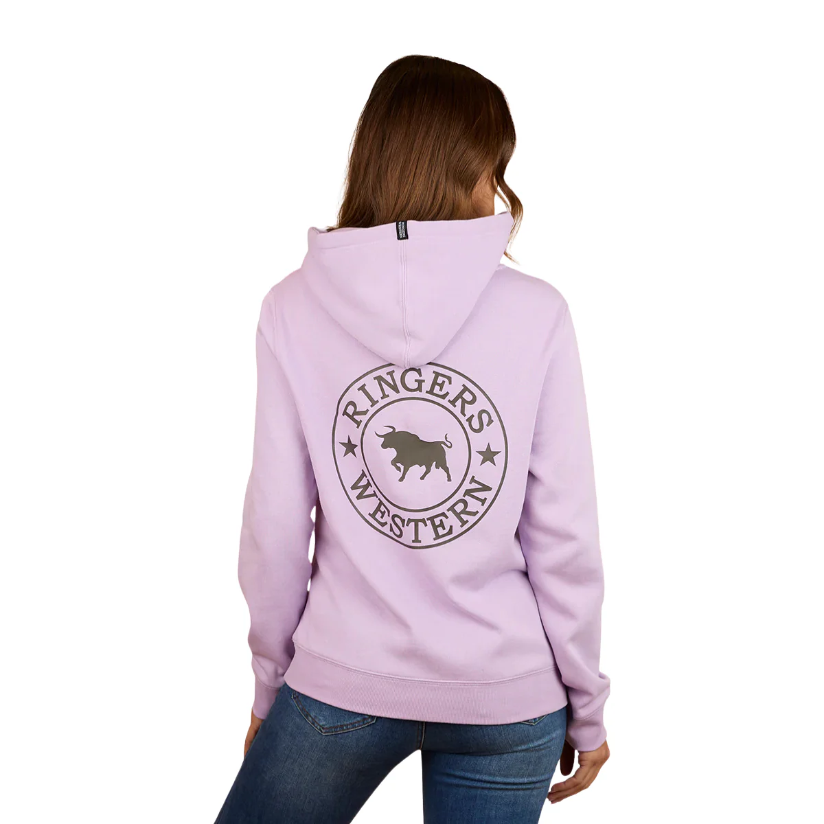 Ringers Western Womens Signature Bull Pullover Hoodie (223074RW) Lavender - Image 3