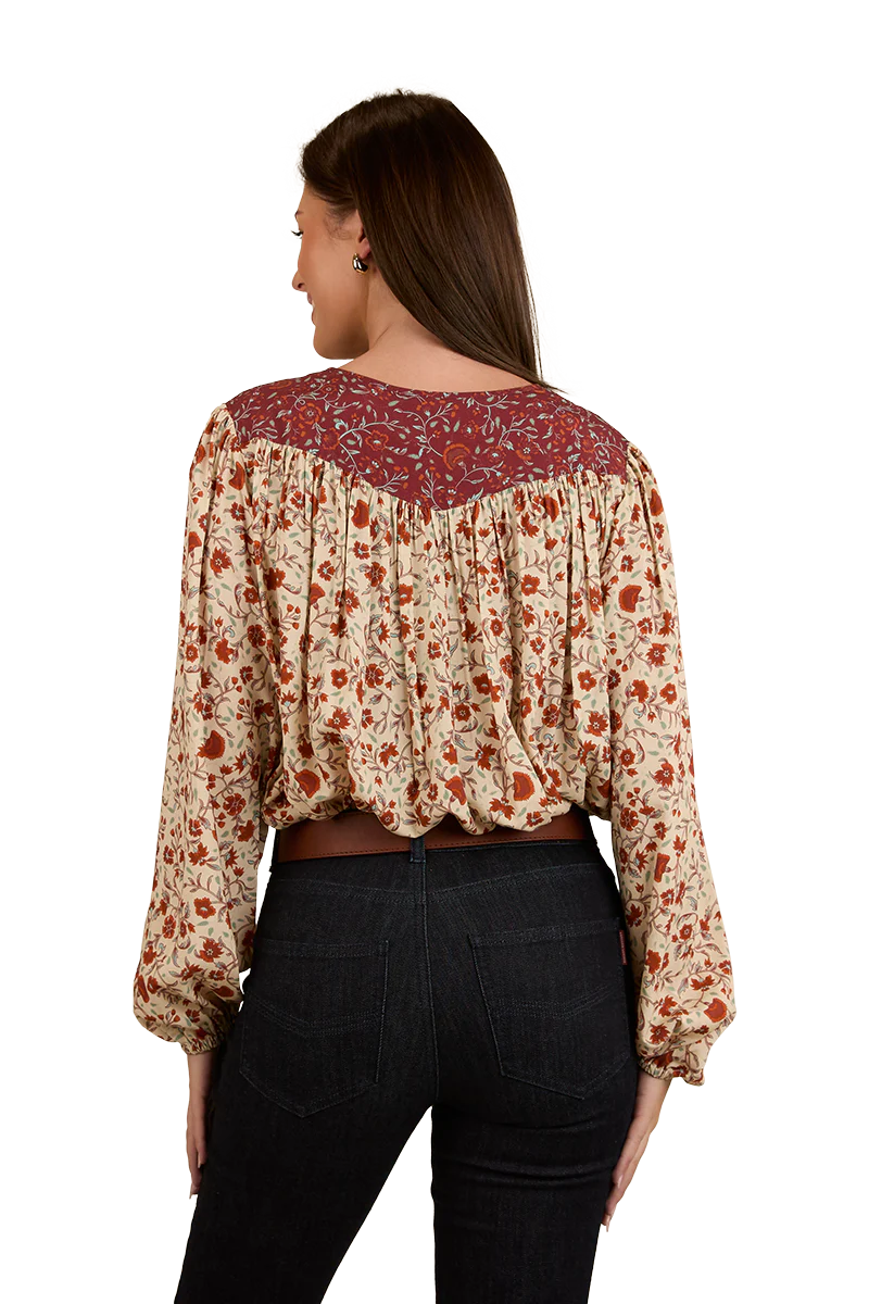 Ringers Western Womens Twyla Fashion S/S Top (224078RW) Off White [SD] - Image 10